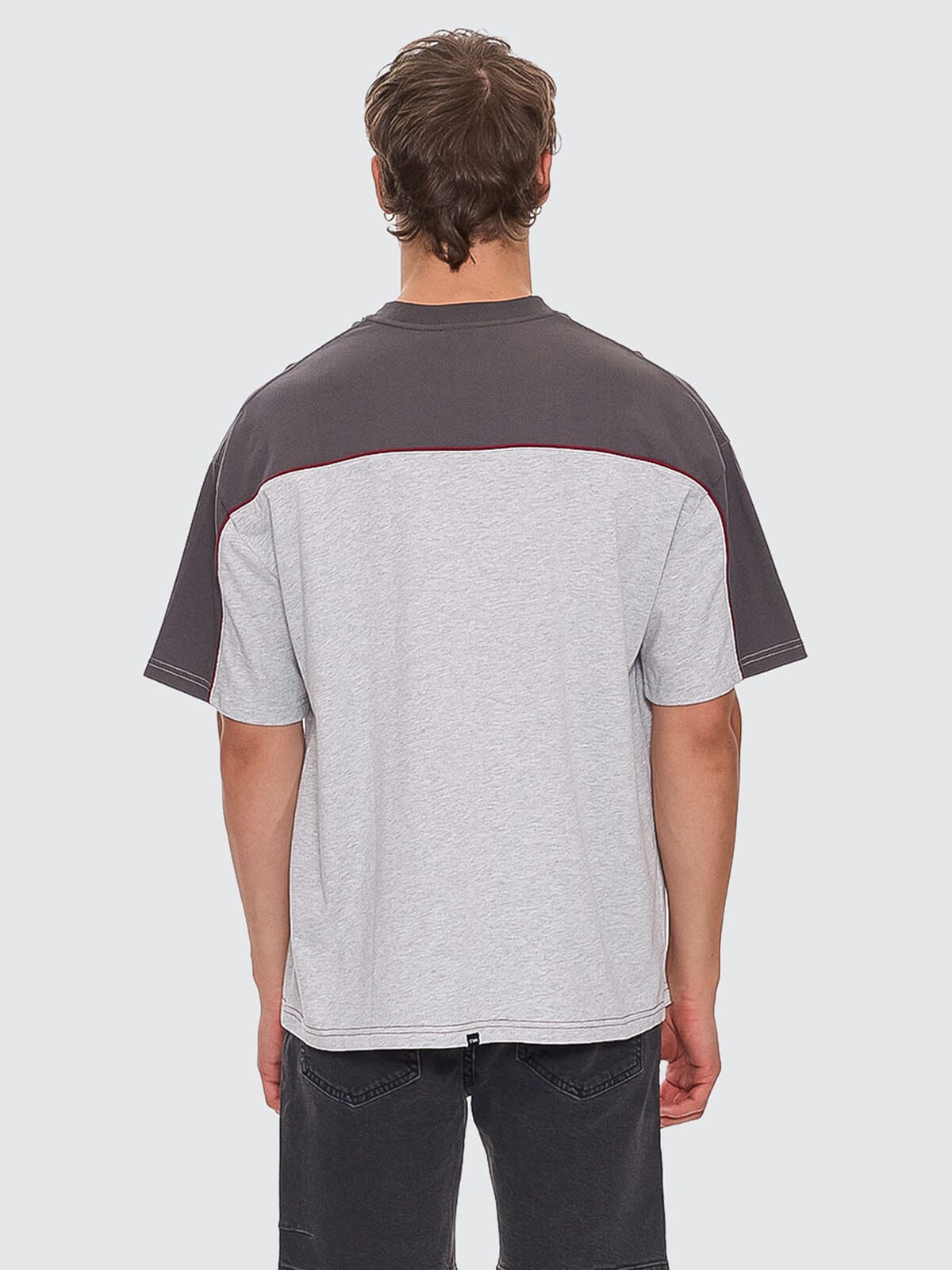 Shadowless Box Fit Oversize Tee - Snow Marle XS