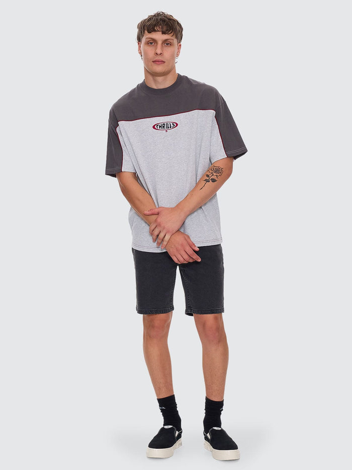 Shadowless Box Fit Oversize Tee - Snow Marle XS