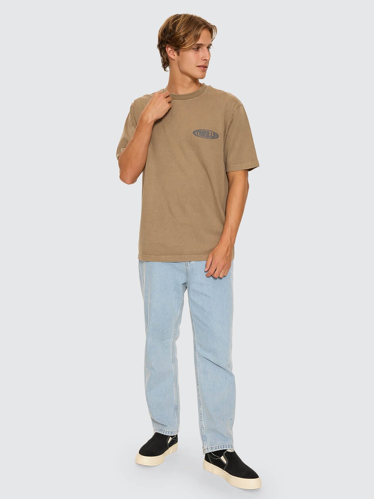 Shadowless Oversize Fit Tee - Walnut