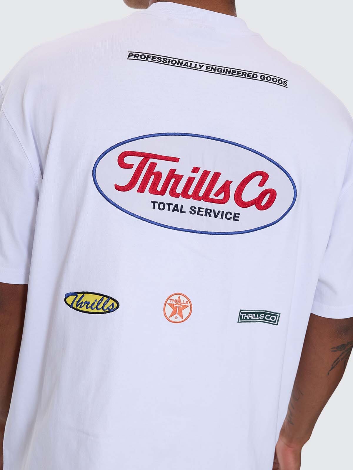 Double Time Box Fit Oversize Tee - White XS