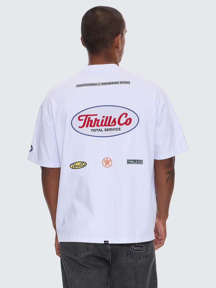 Double Time Box Fit Oversize Tee - White XS