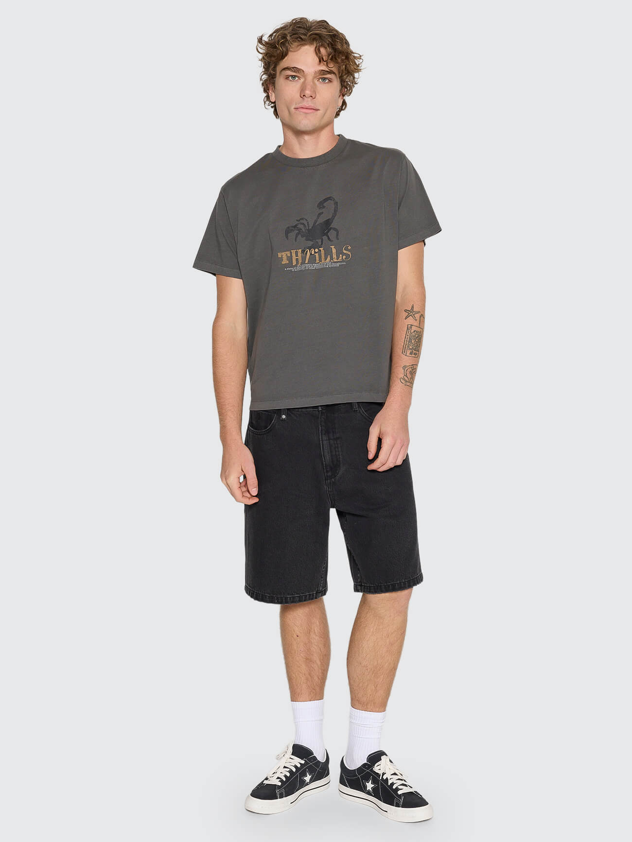 State Of Disorder Merch Fit Cropped Tee - Merch Black XS