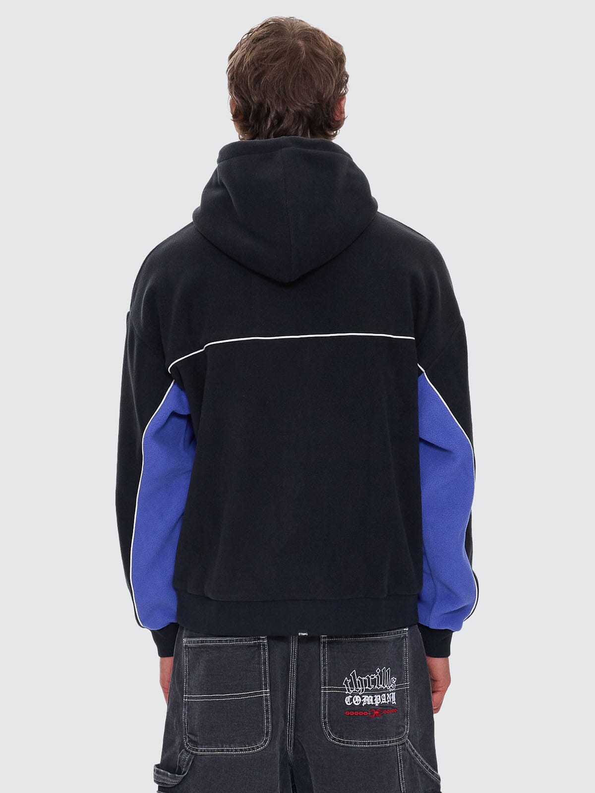 Paid In Full Embro Polar Slouch Hood - Washed Black