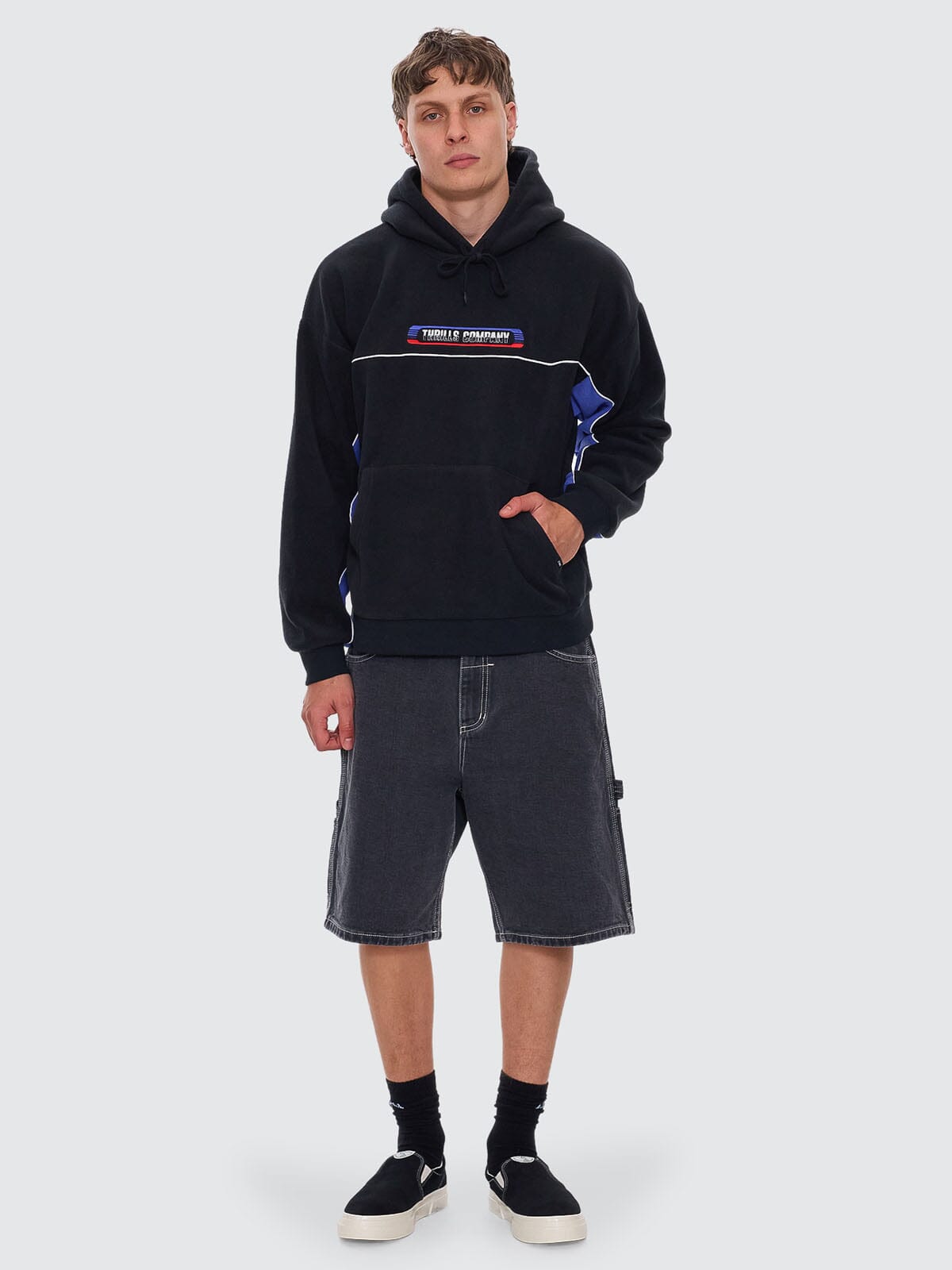 Paid In Full Embro Polar Slouch Hood - Washed Black