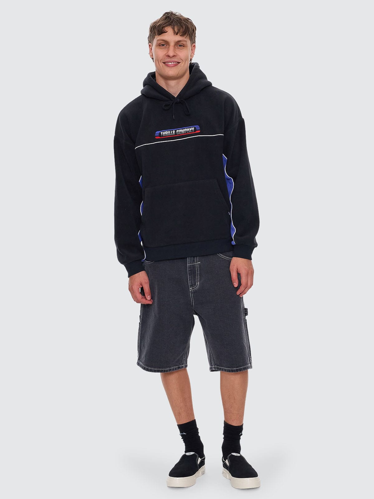 Paid In Full Embro Polar Slouch Hood - Washed Black