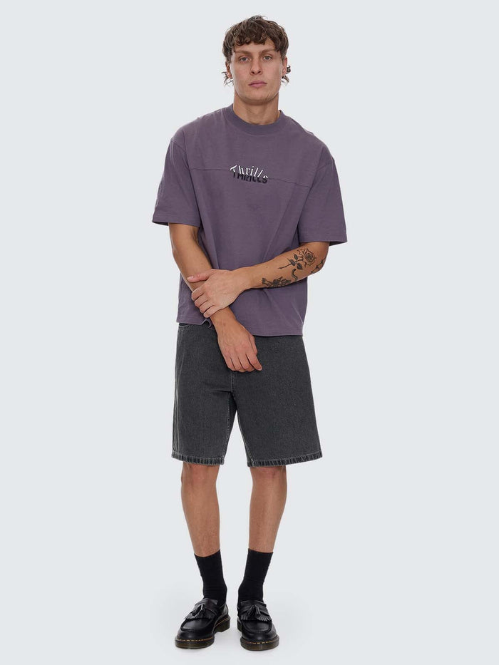 Nightshade Mid Slacker Denim Short - Seaglass Black Overdye 26