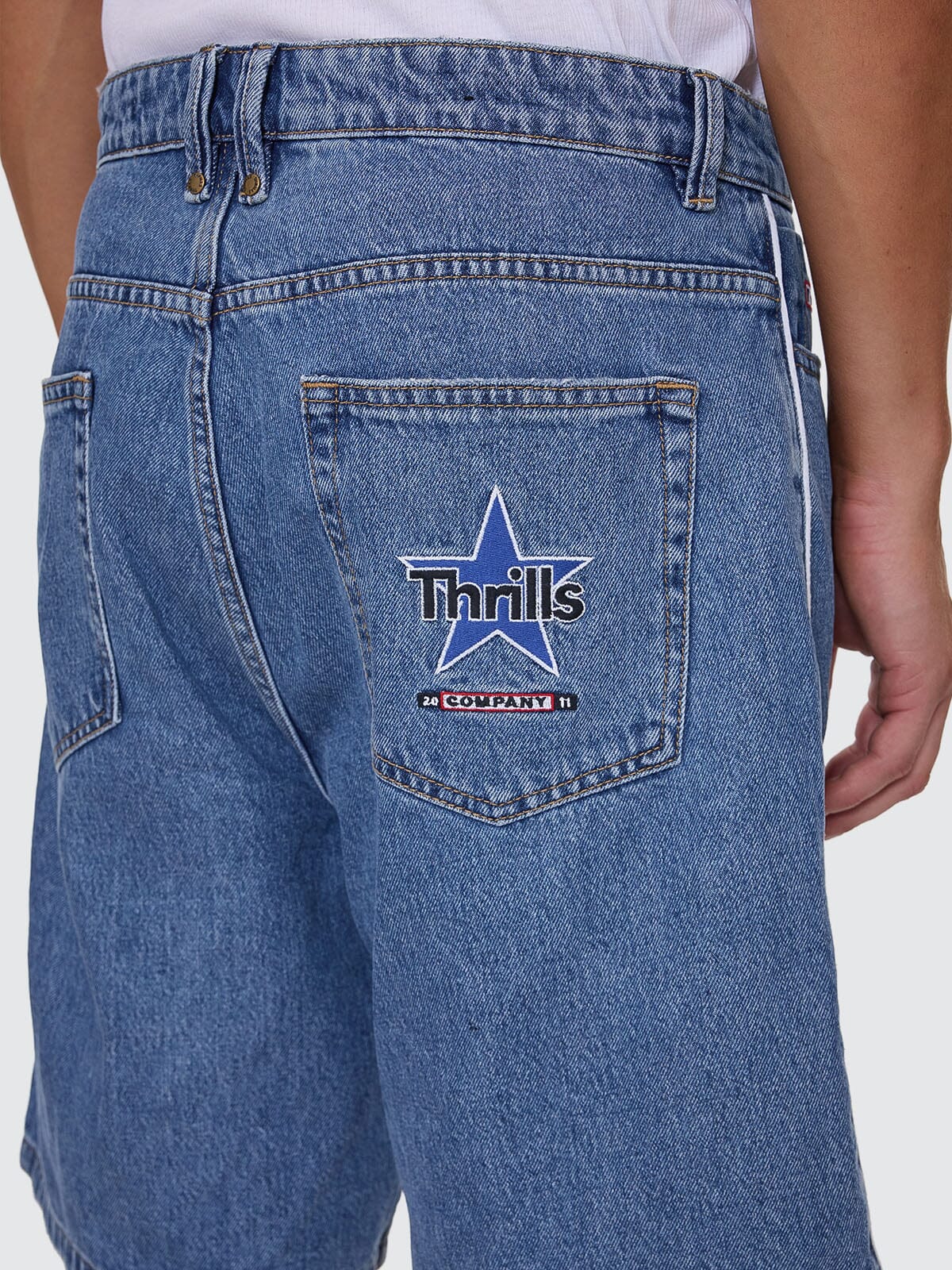 Victory League Mid Slacker Denim Short - Eternal Mid Blue
