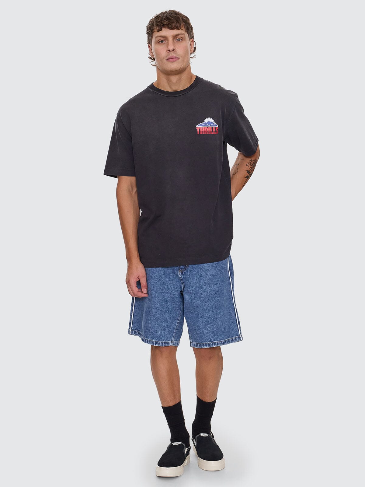 Victory League Mid Slacker Denim Short - Eternal Mid Blue