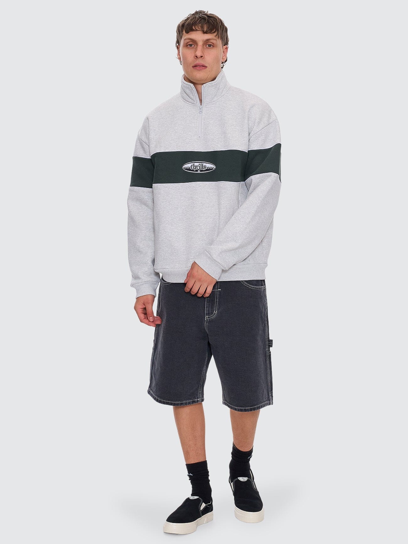 Bitten Twice Biggest Slacker Carpenter Short - Faded Black 26
