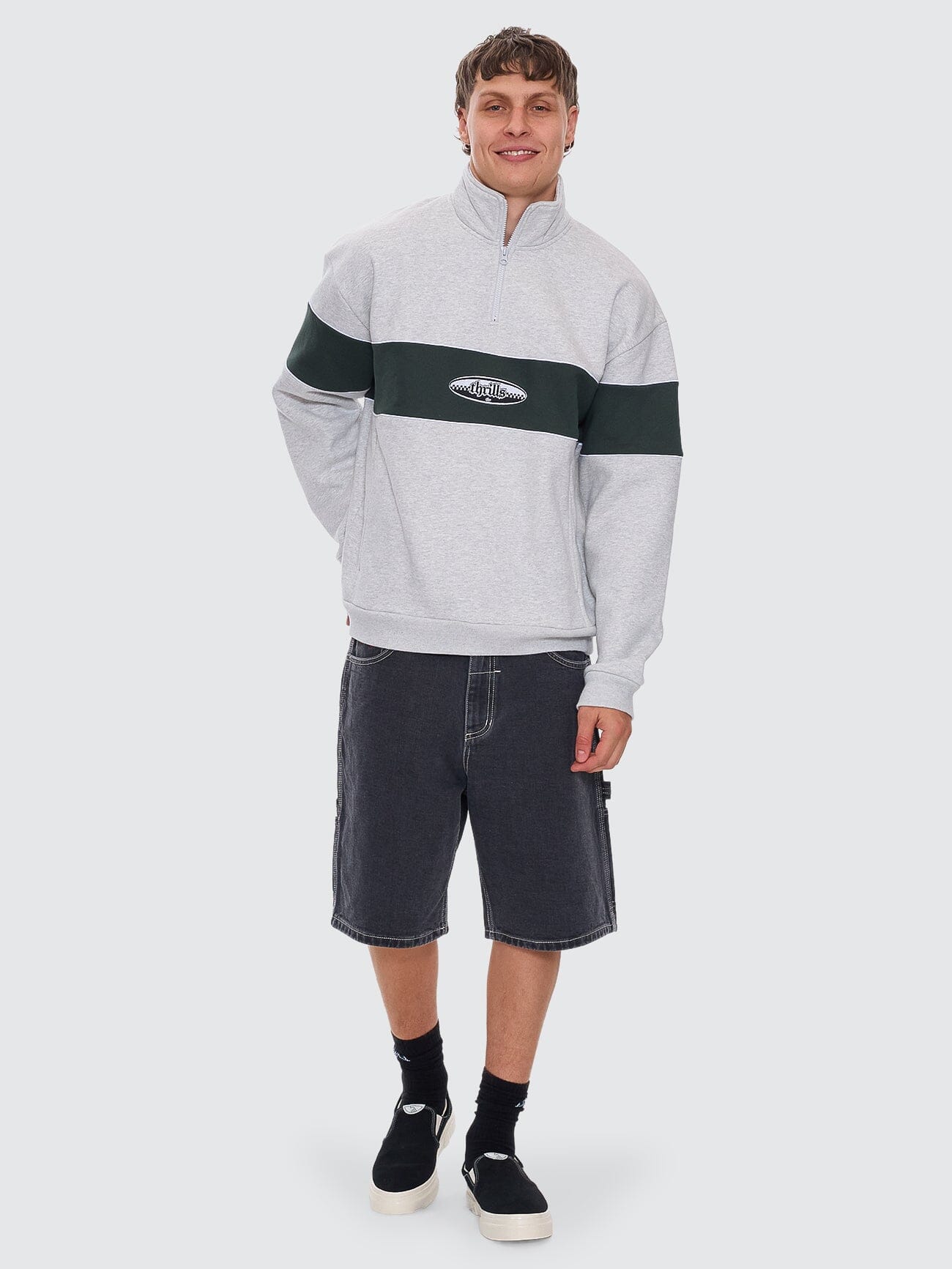 Bitten Twice Biggest Slacker Carpenter Short - Faded Black 26