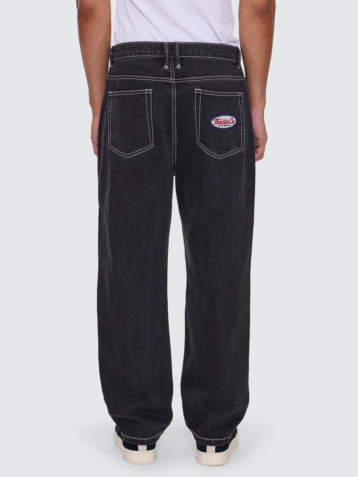 Double Time Slacker Relaxed Denim Jean - Aged Black