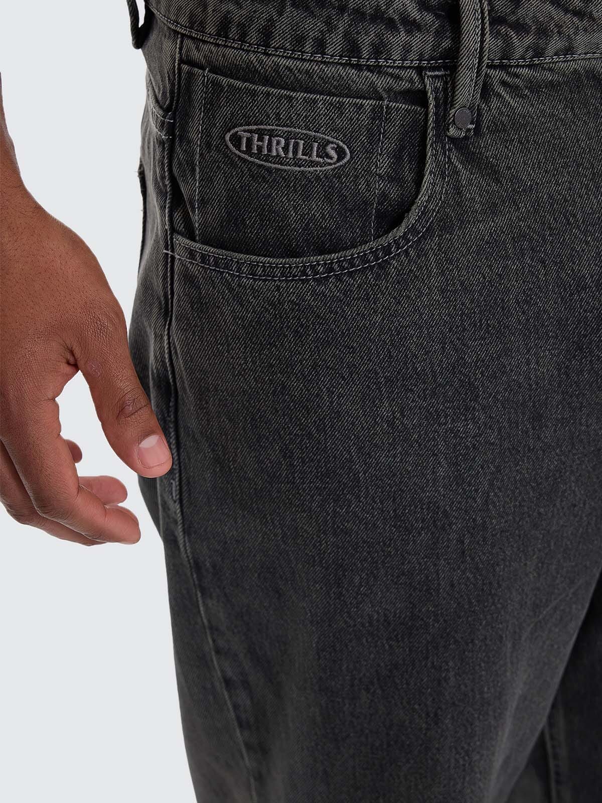 Nightshade Big Slacker Denim Jean - Seaglass Black Overdye 26
