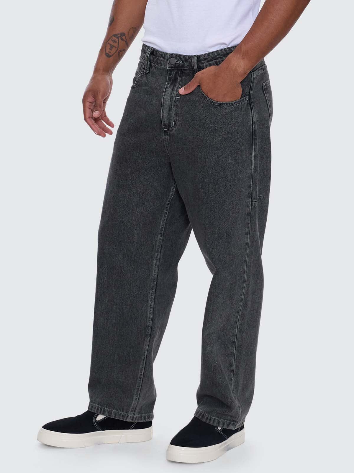 Nightshade Big Slacker Denim Jean - Seaglass Black Overdye 26