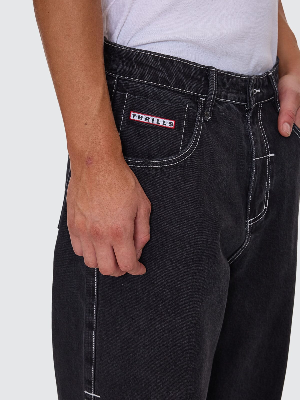 Victory League Big Slacker Baggy Denim Jean - Aged Black