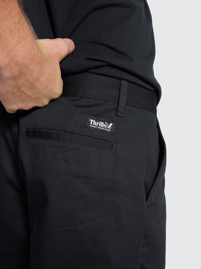 Thrills Union Big Slacker Work Pant - Black 26
