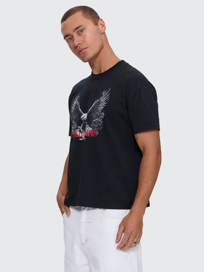 Made For Speed Merch Crop Slim Tee - Washed Black XXS