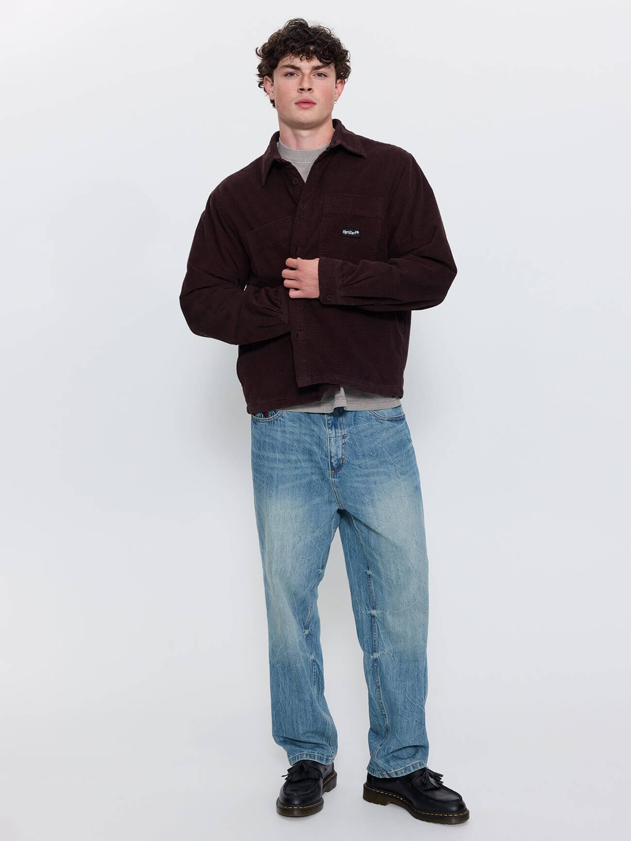 Delusion Cord Overshirt - Black Coffee XS