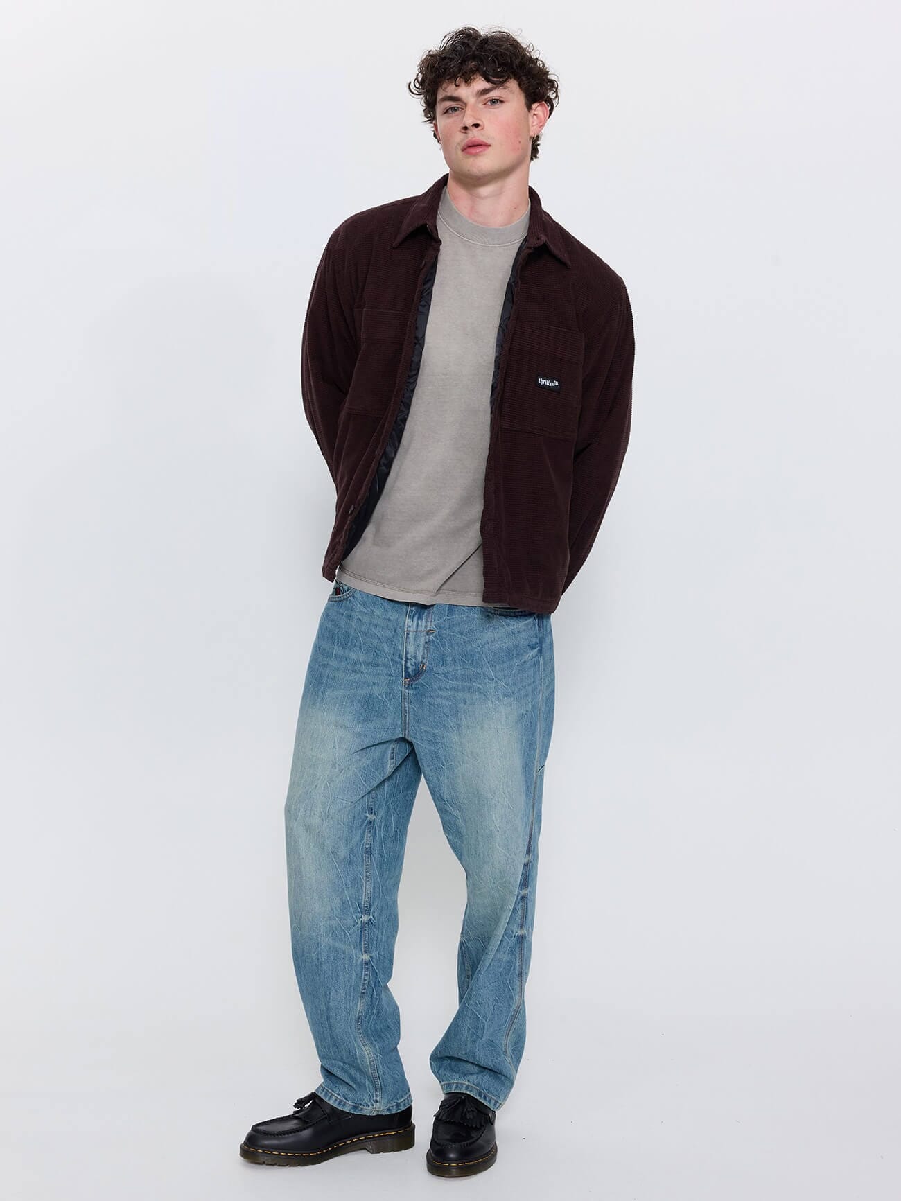 Delusion Cord Overshirt - Black Coffee XS