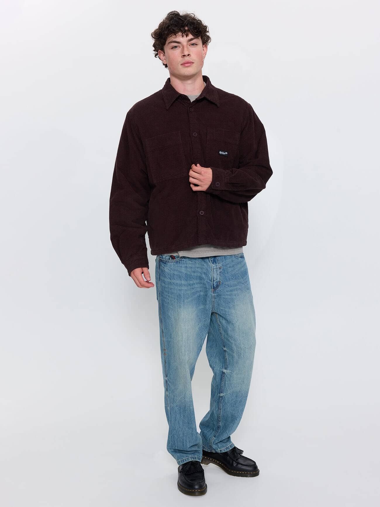 Delusion Cord Overshirt - Black Coffee XS