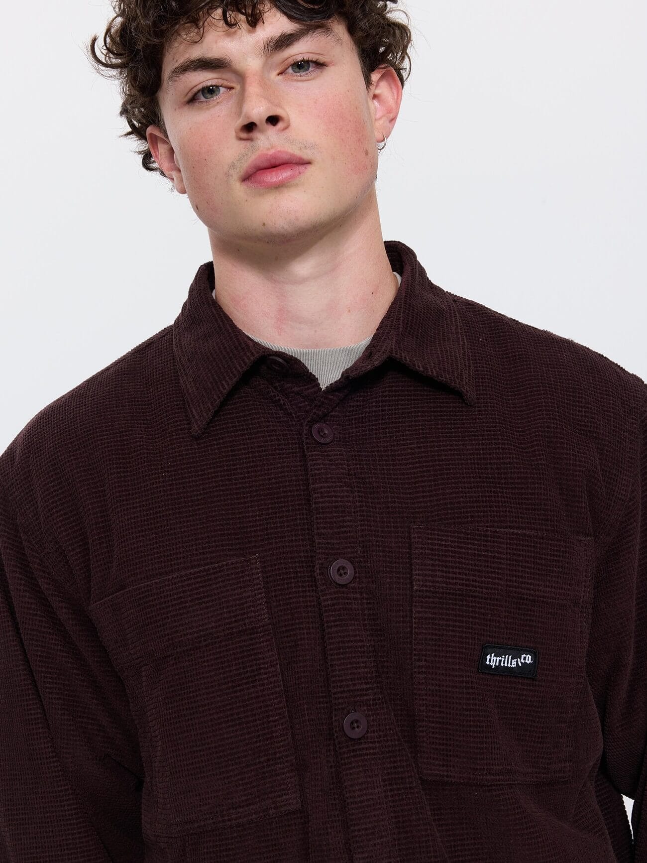 Delusion Cord Overshirt - Black Coffee XS