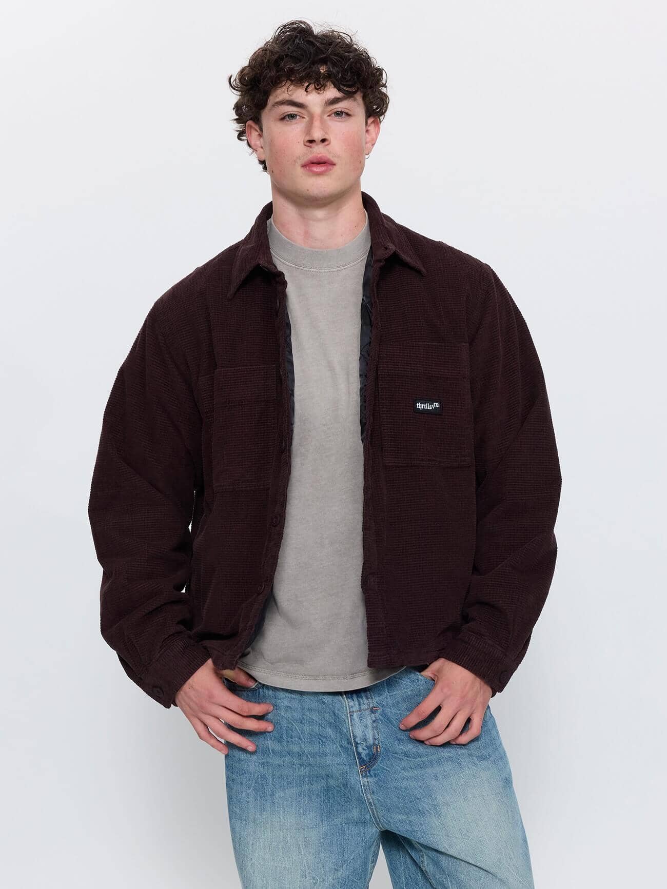 Delusion Cord Overshirt - Black Coffee XS