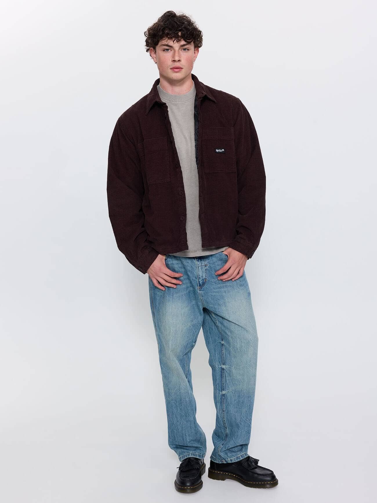 Delusion Cord Overshirt - Black Coffee XS