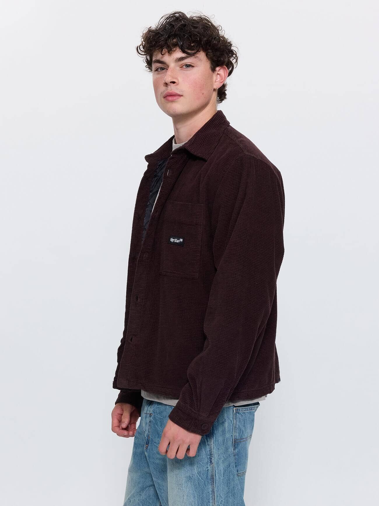 Delusion Cord Overshirt - Black Coffee XS
