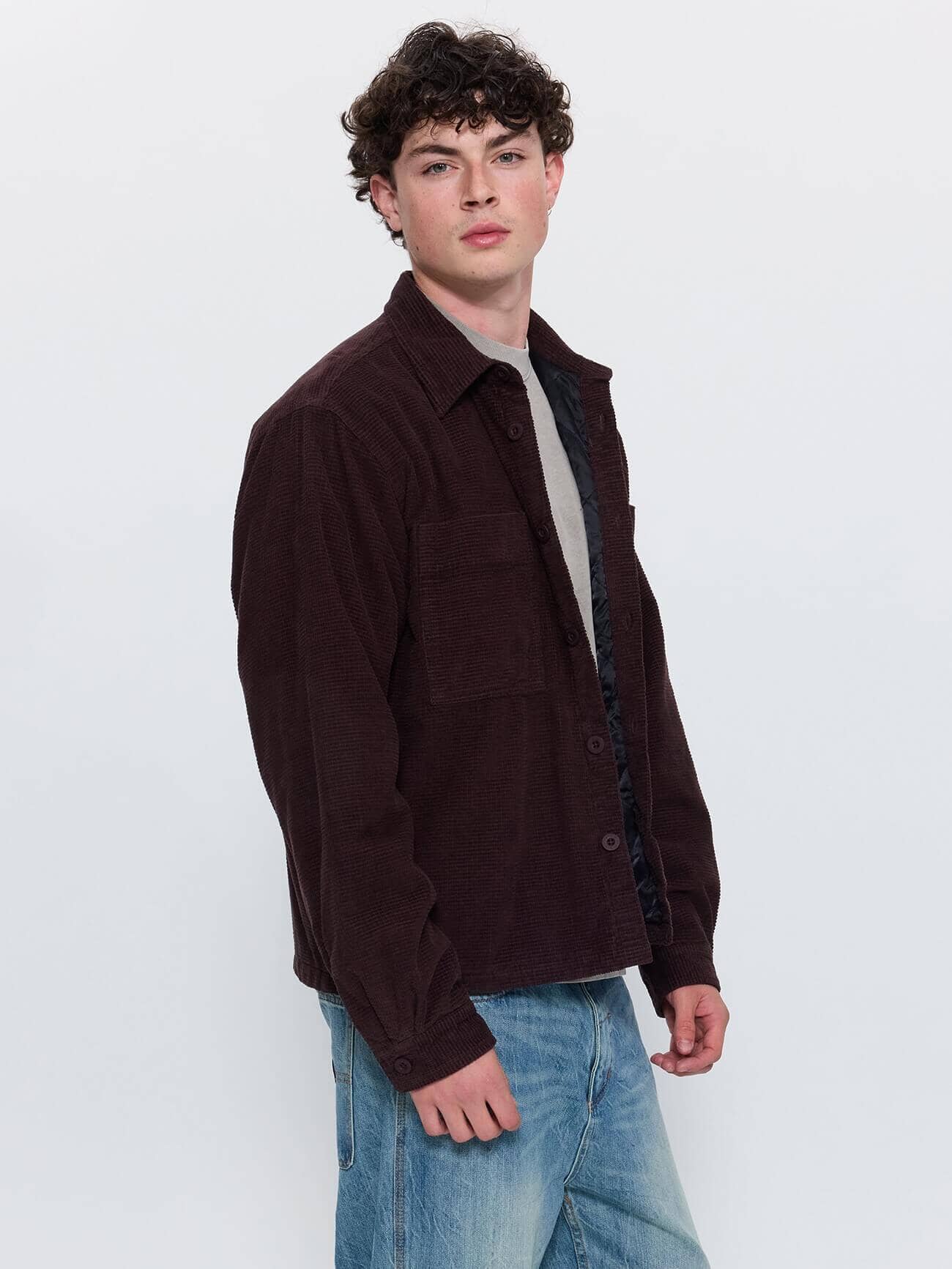 Delusion Cord Overshirt - Black Coffee XS