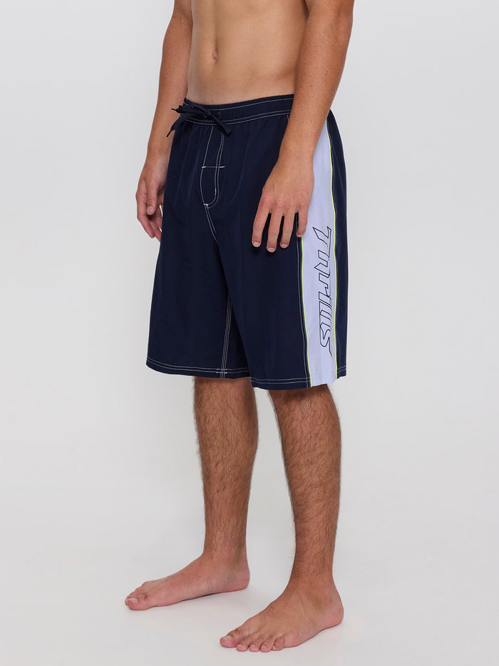 Outcast Elastic Waist Boardshort - Total Eclipse 26