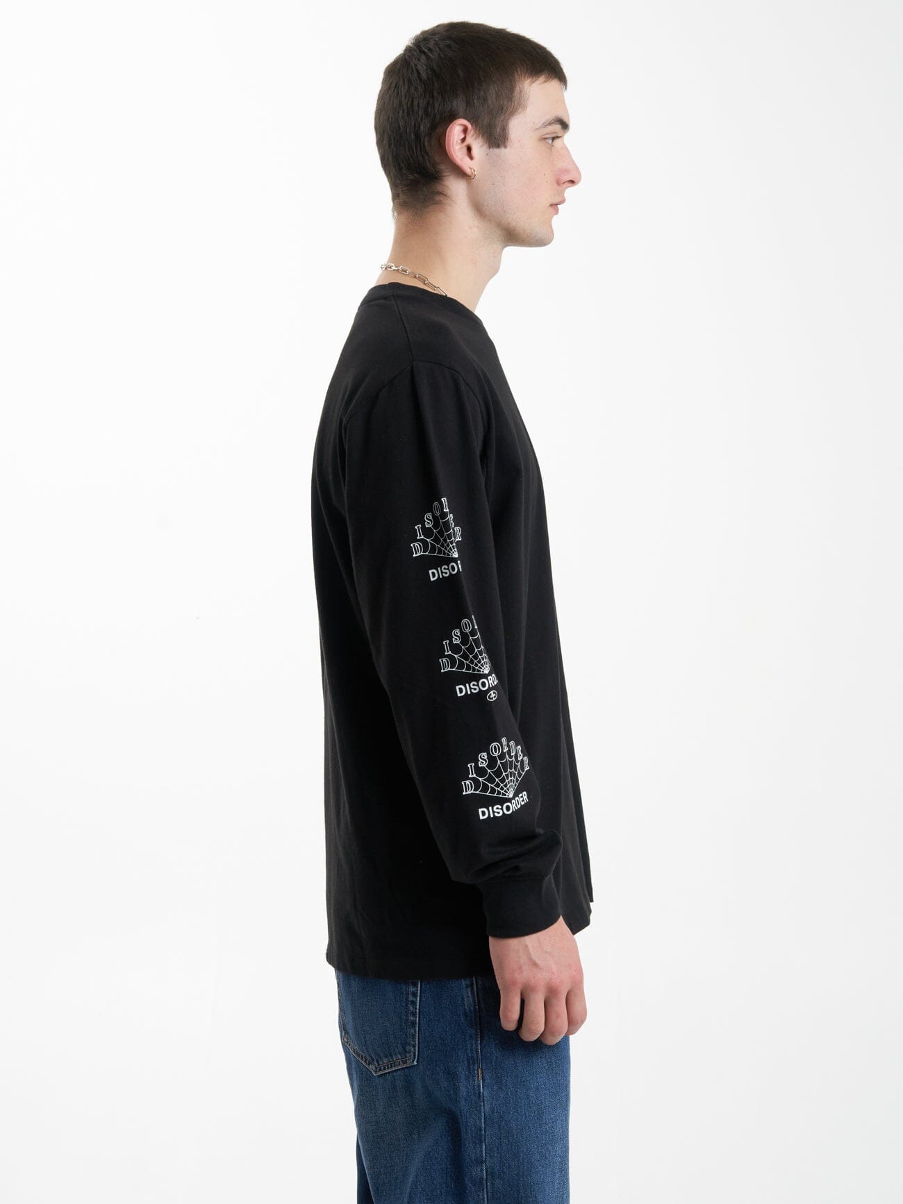 Disorder Disorder Merch Fit Long Sleeve Tee - Black