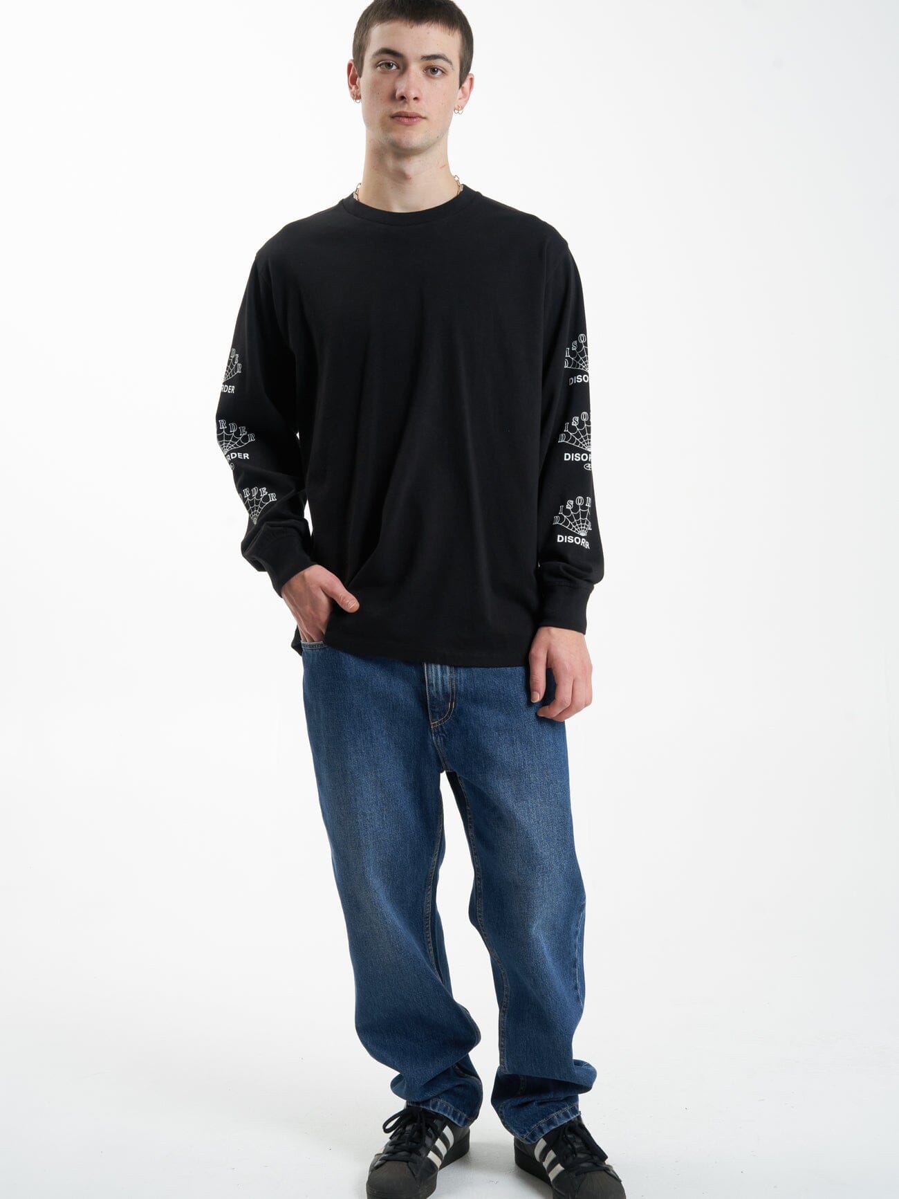 Disorder Disorder Merch Fit Long Sleeve Tee - Black