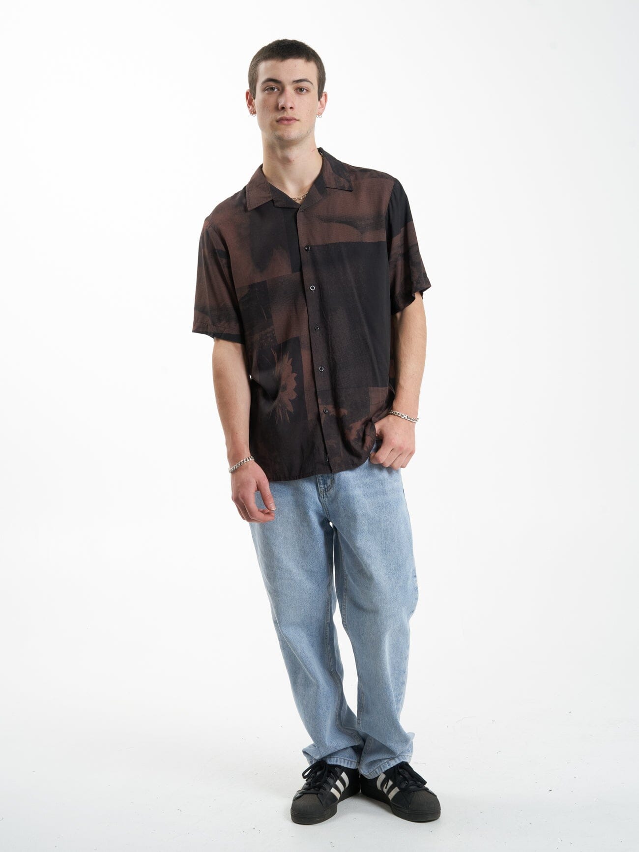 Earthdrone Bowling Shirt - Black