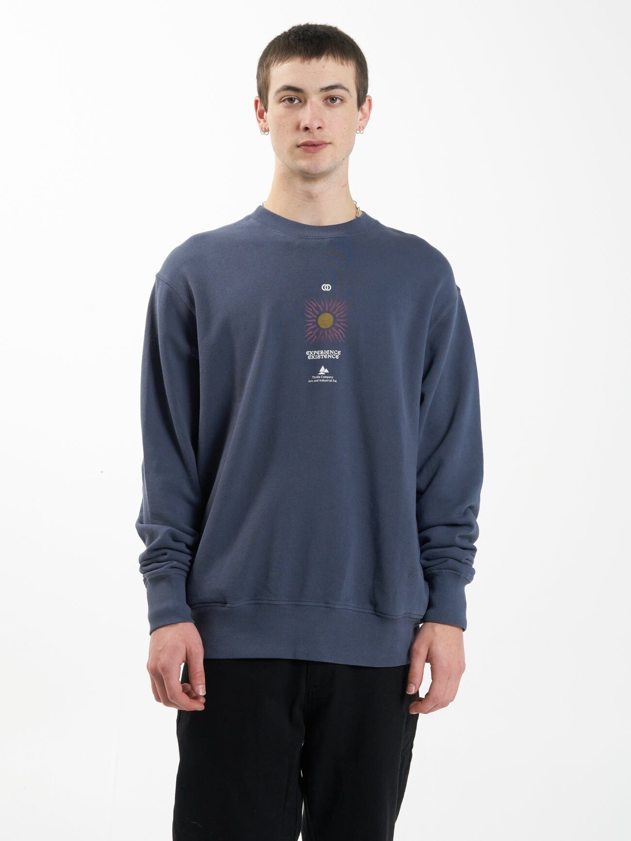 Experience Existence Oversize Crew - Mood Indigo