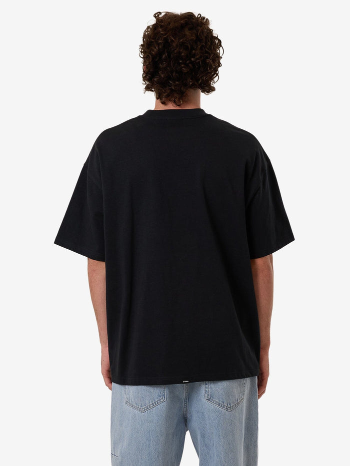 Born To Fly Box Fit Oversize Tee - Washed Black XS
