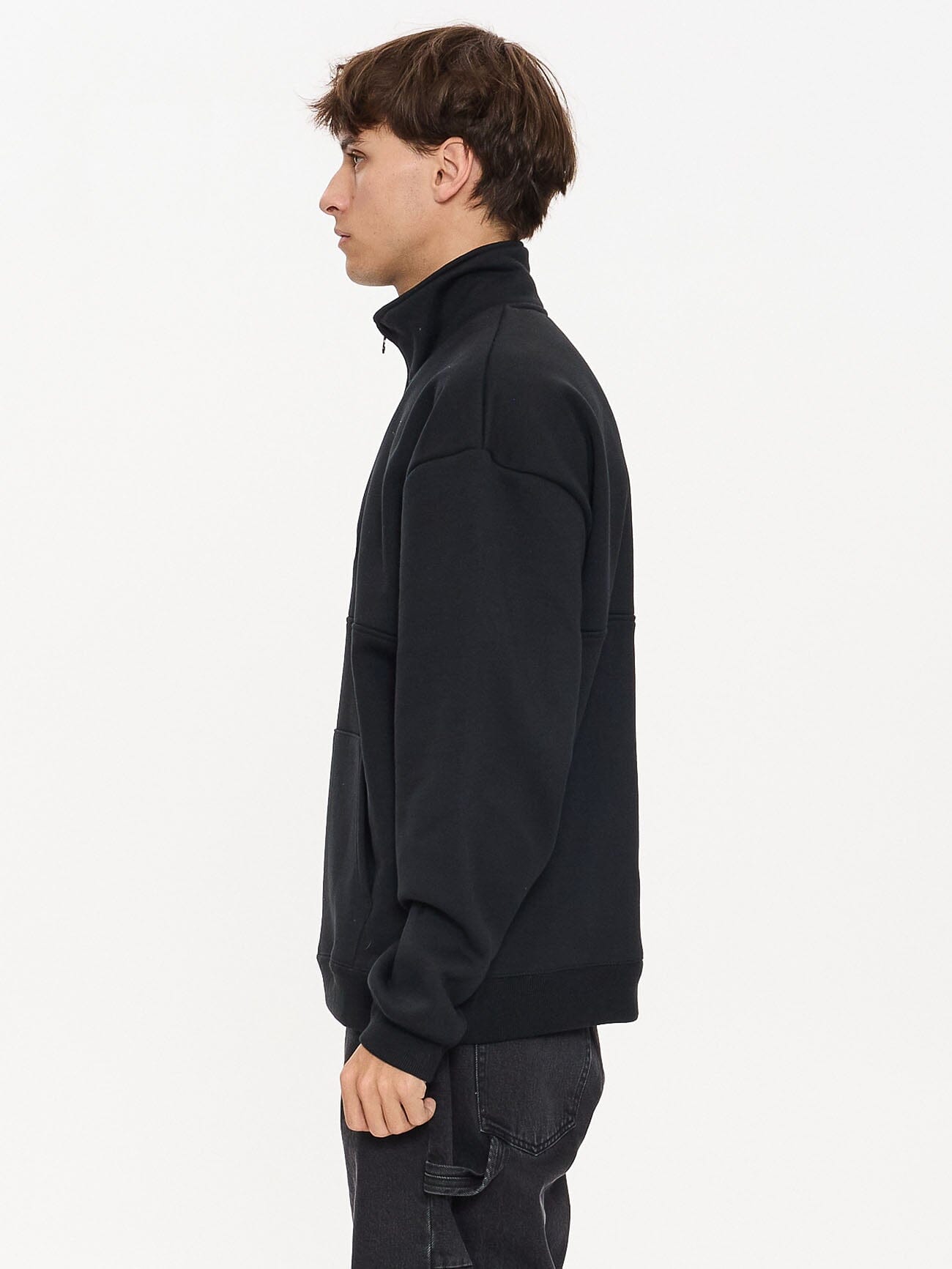 Born to Fly Quarter Zip Fleece - Pirate Black