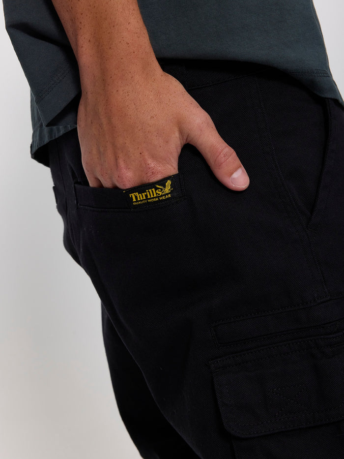 Slacker Union Cargo Short - Black 28