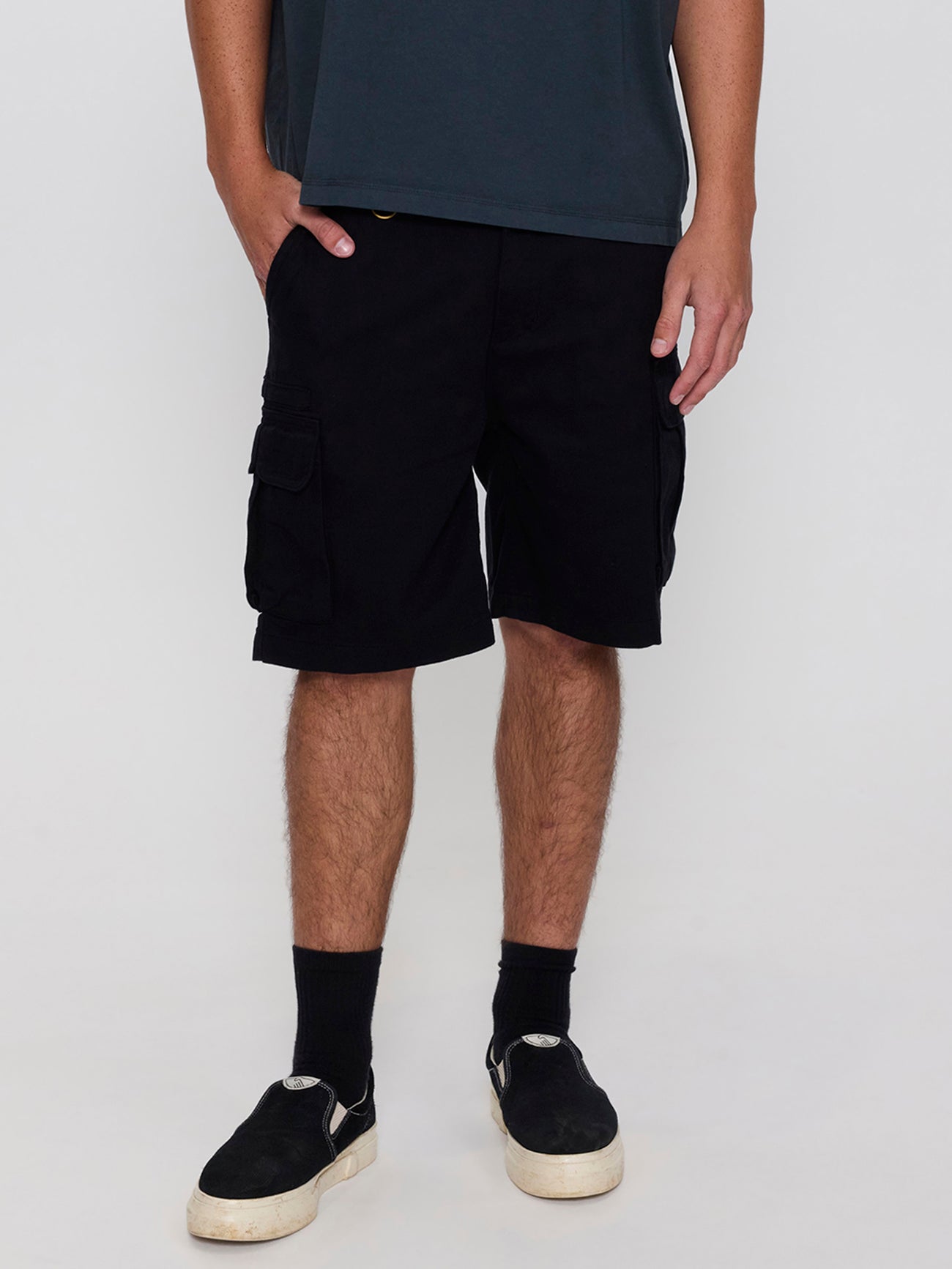 Slacker Union Cargo Short - Black 28