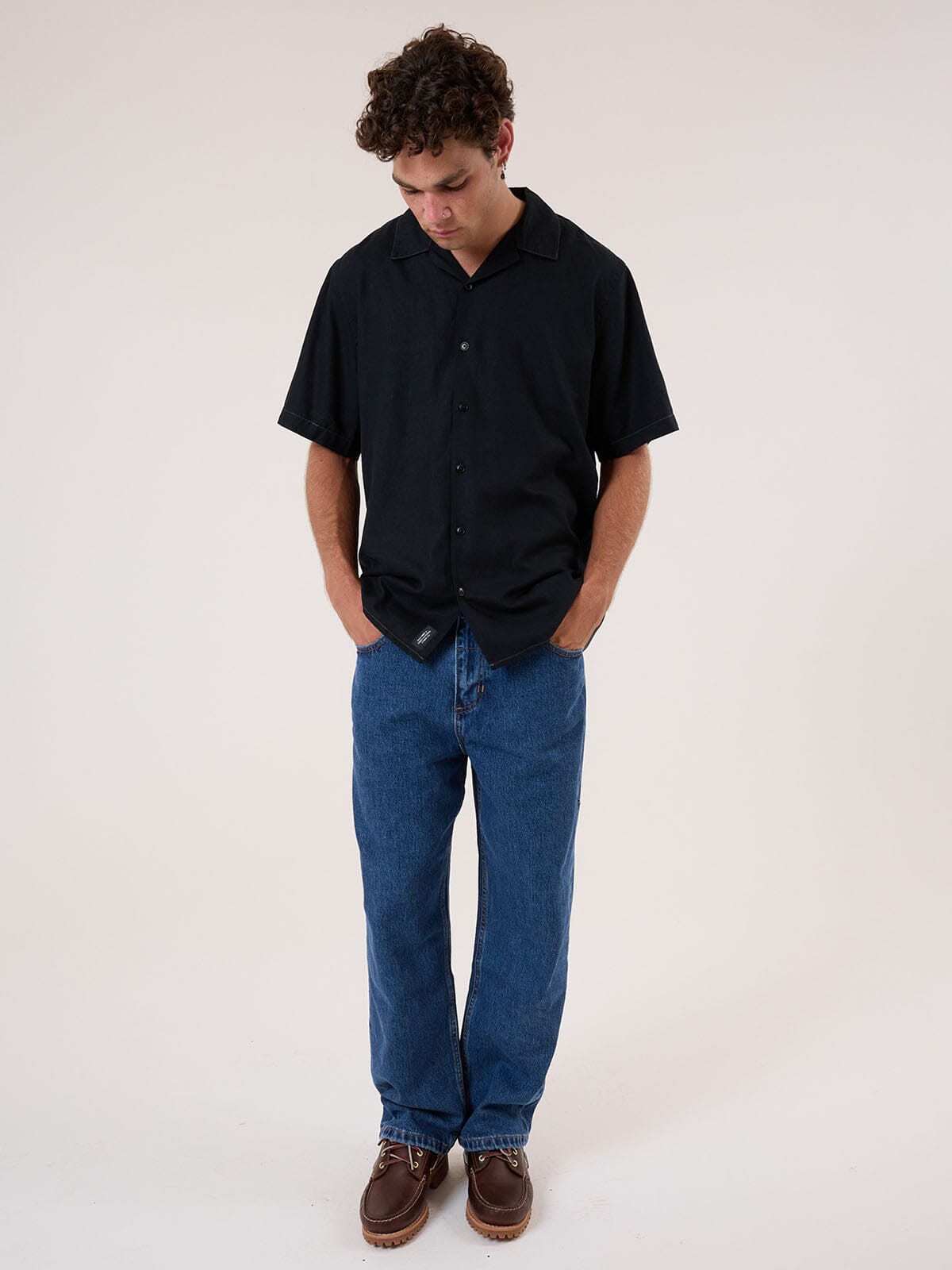 Behind It All Big Slacker Denim Jean - Rinsed Blues 28