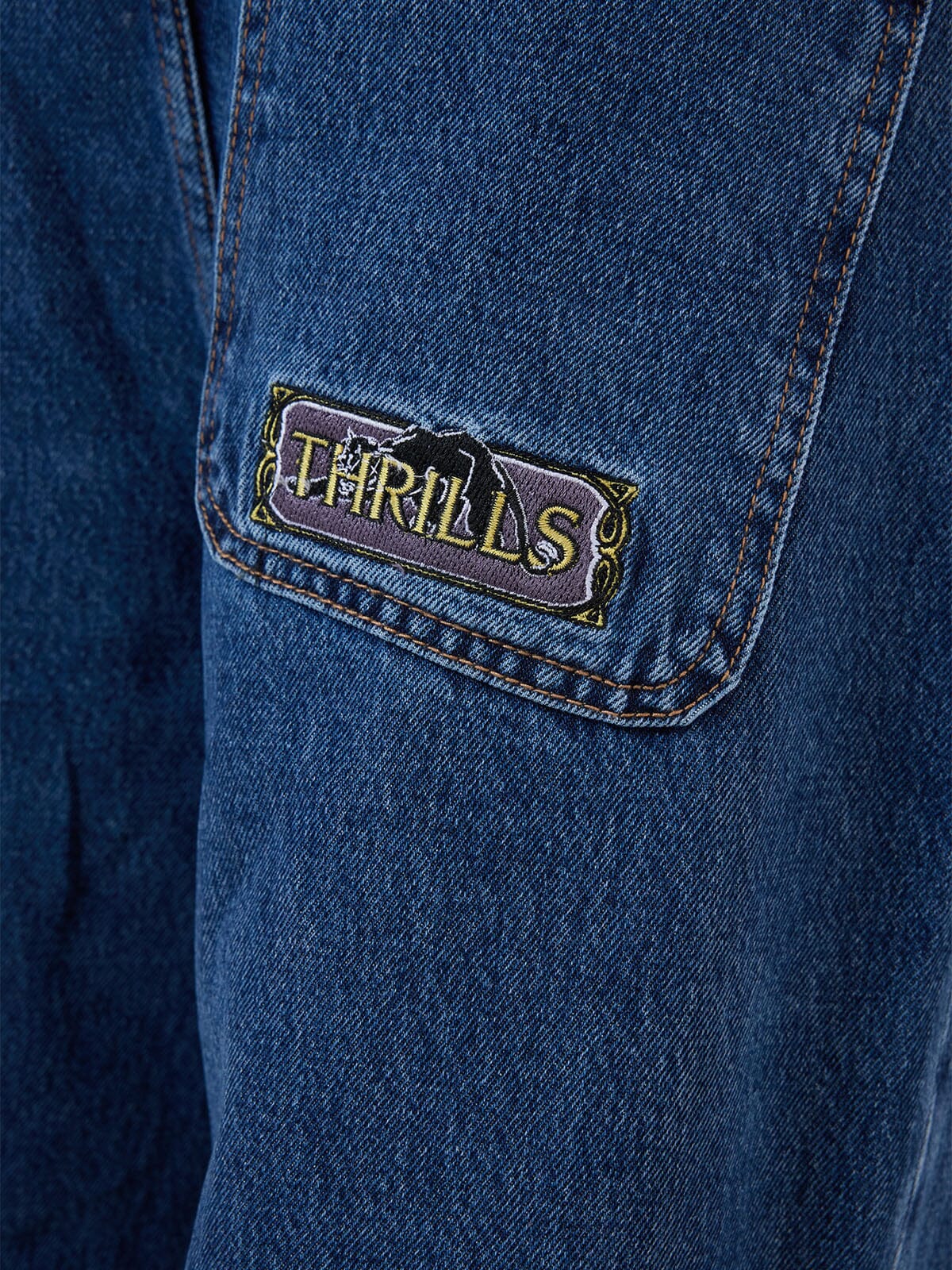 Behind It All Big Slacker Denim Jean - Rinsed Blues 28