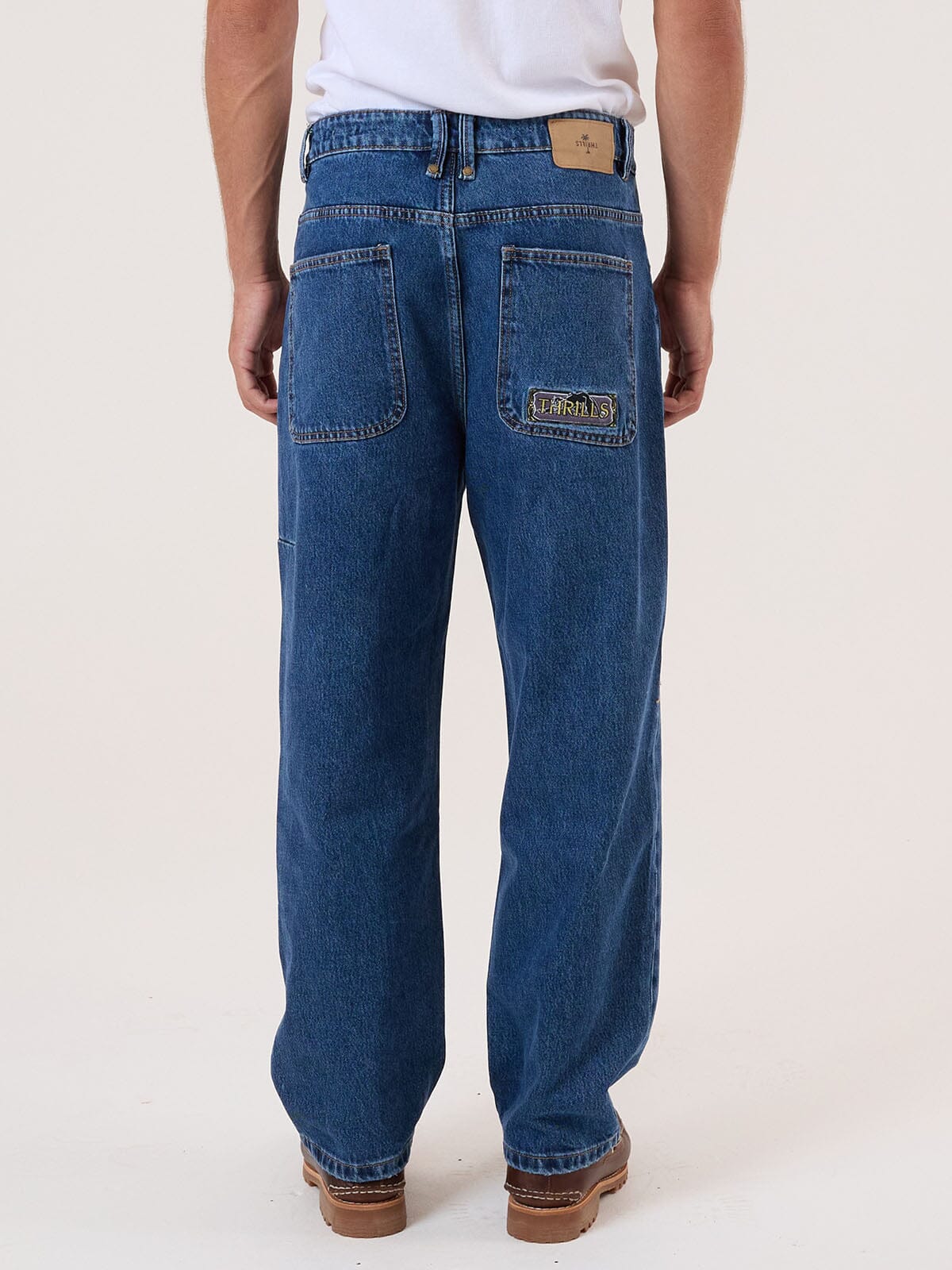 Behind It All Big Slacker Denim Jean - Rinsed Blues 28