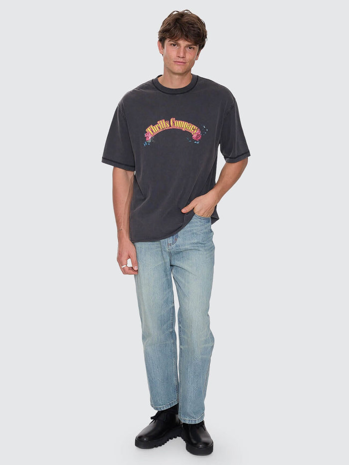 Fury Box Fit Oversize Cropped Tee - Temple Grey XS