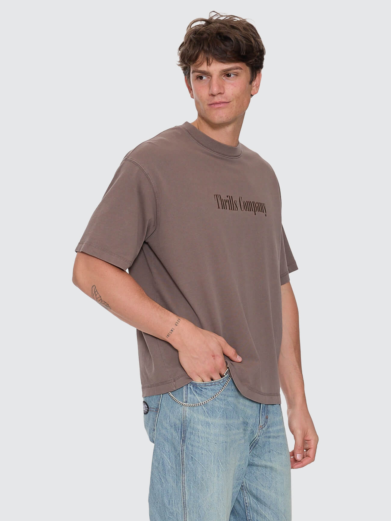 Primitive Box Fit Oversize Cropped Tee - Falcon XS