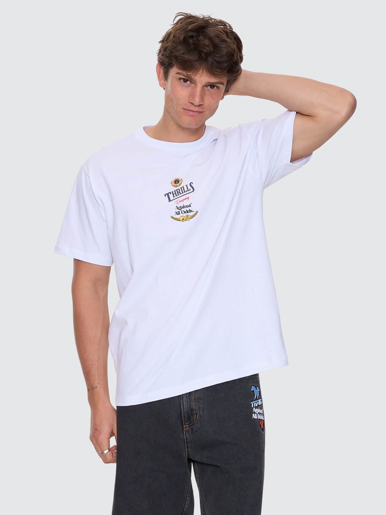 Against All Odds Merch Fit Tee - White XS