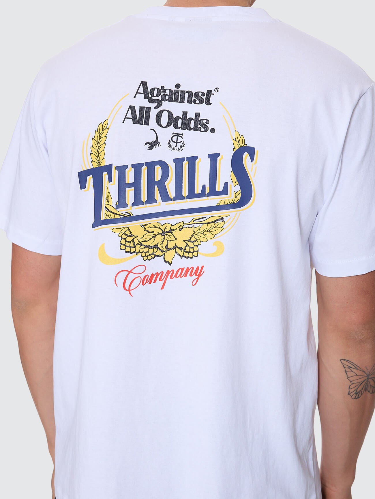 Against All Odds Merch Fit Tee - White XS
