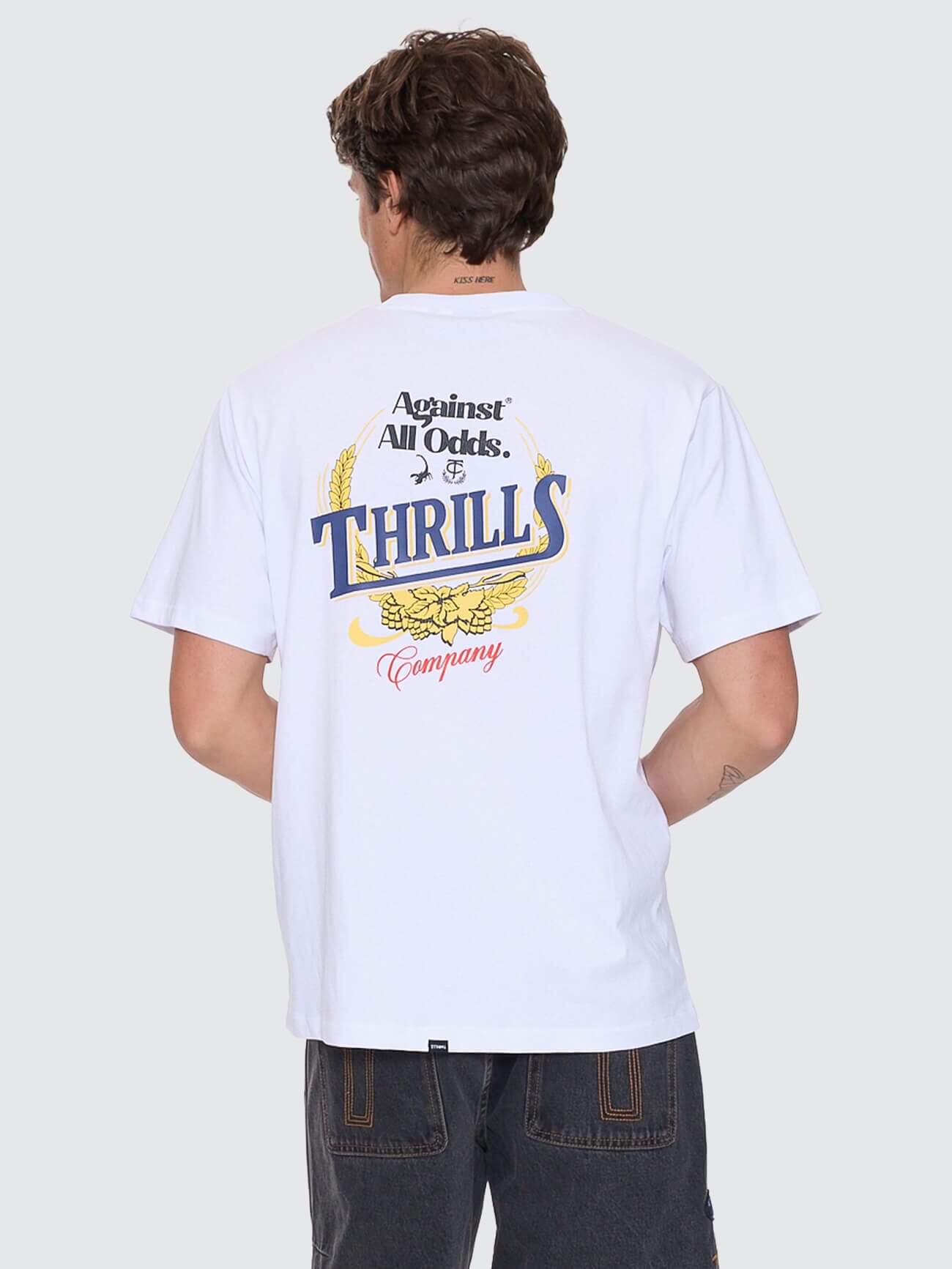 Against All Odds Merch Fit Tee - White XS