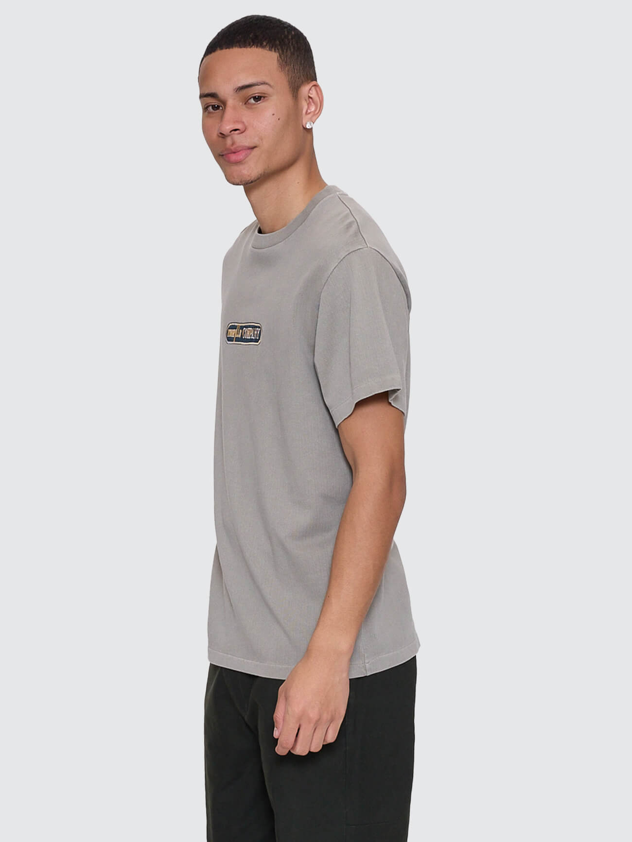 Paradise Falling Embro Merch Fit Tee - Fog XS