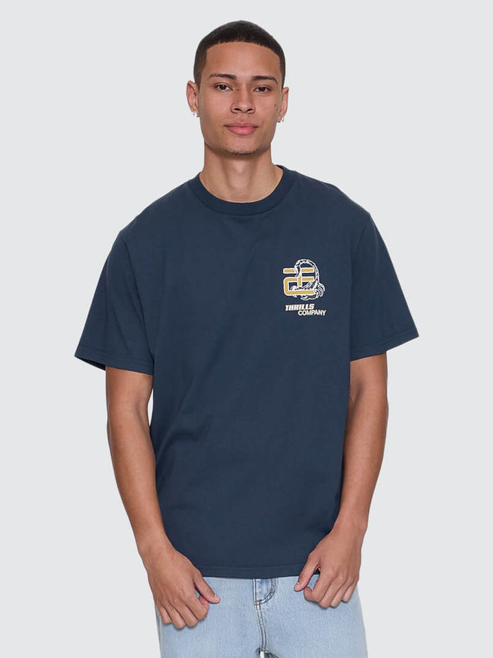 Paradise Falling Merch Fit Tee - Federal Blue XS