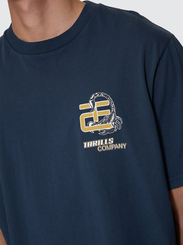 Paradise Falling Merch Fit Tee - Federal Blue XS