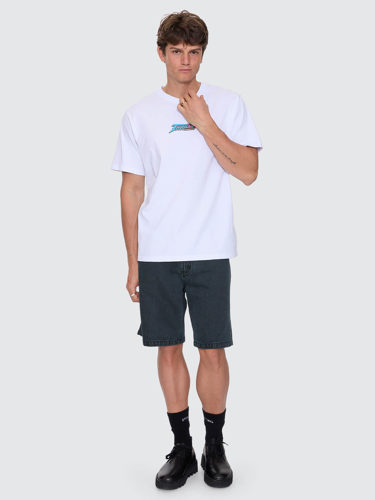 Heavy Voltage Merch Fit Tee - White XS