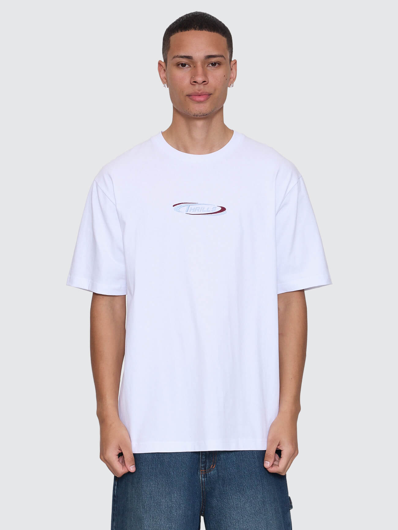 Spectral Oversize Fit Tee - White XS